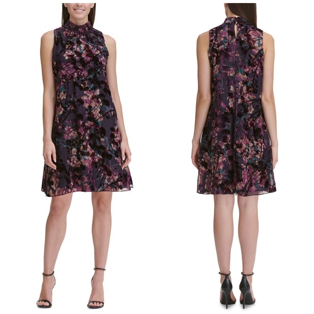 Tommy Hilfiger mock neck trapeze dress 14